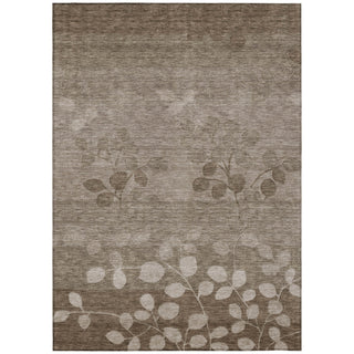 Piper Looms Chantille Floral ACN1900 Taupe Machine Washable Area Rug main image