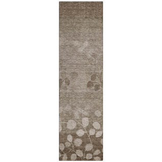 Piper Looms Chantille Floral ACN1900 Taupe Machine Washable Area Rug Runner Main Image