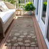 Piper Looms Chantille Floral ACN1900 Taupe Machine Washable Area Rug Runner Outdoor Lifestyle Image Feature