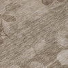 Piper Looms Chantille Floral ACN1900 Taupe Machine Washable Area Rug Swatch Image
