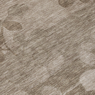 Piper Looms Chantille Floral ACN1900 Taupe Machine Washable Area Rug Swatch Image