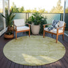 Piper Looms Chantille Modern ACN1901 Aloe Machine Washable Area Rug Round Outdoor Lifestyle Image Feature