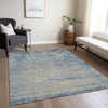 Piper Looms Chantille Modern ACN1901 Navy Machine Washable Area Rug Lifestyle Image Feature