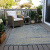 Piper Looms Chantille Modern ACN1901 Navy Machine Washable Area Rug Outdoor Lifestyle Image Feature