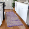 Piper Looms Chantille Modern ACN1901 Purple Machine Washable Area Rug Runner Lifestyle Image Feature