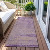 Piper Looms Chantille Modern ACN1901 Purple Machine Washable Area Rug Runner Outdoor Lifestyle Image Feature