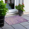 Piper Looms Chantille Modern ACN1901 Purple Machine Washable Area Rug Scatter Outdoor Lifestyle Image Feature