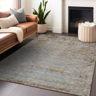 Piper Looms Chantille Modern ACN1901 Taupe Machine Washable Area Rug Lifestyle Image Feature