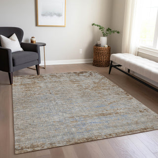 Piper Looms Chantille Modern ACN1901 Taupe Machine Washable Area Rug Lifestyle Image Feature