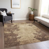 Piper Looms Chantille Modern ACN1902 Brown Machine Washable Area Rug Lifestyle Image Feature