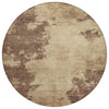 Piper Looms Chantille Modern ACN1902 Brown Machine Washable Area Rug Round Main Image