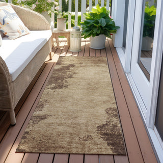 Piper Looms Chantille Modern ACN1902 Brown Machine Washable Area Rug Runner Outdoor Lifestyle Image Feature