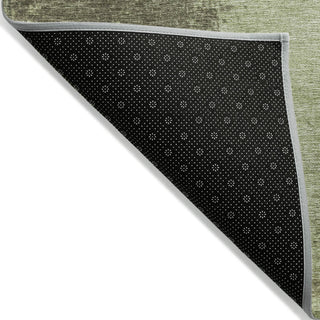 Piper Looms Chantille Modern ACN1902 Olive Machine Washable Area Rug Backing Image