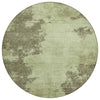 Piper Looms Chantille Modern ACN1902 Olive Machine Washable Area Rug Round Main Image