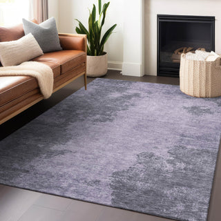 Piper Looms Chantille Modern ACN1902 Purple Machine Washable Area Rug Lifestyle Image Feature