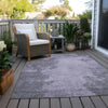Piper Looms Chantille Modern ACN1902 Purple Machine Washable Area Rug Outdoor Lifestyle Image Feature