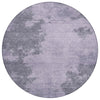 Piper Looms Chantille Modern ACN1902 Purple Machine Washable Area Rug Round Main Image
