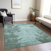 Piper Looms Chantille Modern ACN1902 Teal Machine Washable Area Rug Lifestyle Image Feature
