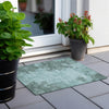 Piper Looms Chantille Modern ACN1902 Teal Machine Washable Area Rug Scatter Outdoor Lifestyle Image Feature
