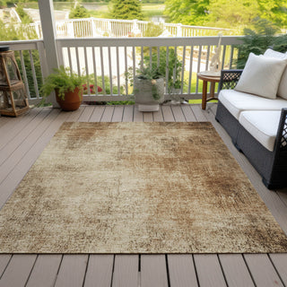 Piper Looms Chantille Modern ACN1903 Beige Machine Washable Area Rug Outdoor Lifestyle Image Feature