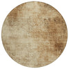 Piper Looms Chantille Modern ACN1903 Beige Machine Washable Area Rug Round Main Image