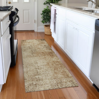 Piper Looms Chantille Modern ACN1903 Beige Machine Washable Area Rug Runner Lifestyle Image Feature