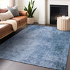 Piper Looms Chantille Modern ACN1903 Blue Machine Washable Area Rug Lifestyle Image Feature