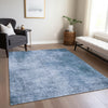 Piper Looms Chantille Modern ACN1903 Blue Machine Washable Area Rug Lifestyle Image Feature