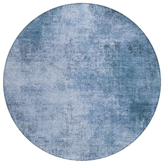 Piper Looms Chantille Modern ACN1903 Blue Machine Washable Area Rug Round Main Image