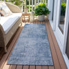 Piper Looms Chantille Modern ACN1903 Blue Machine Washable Area Rug Runner Outdoor Lifestyle Image Feature