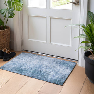 Piper Looms Chantille Modern ACN1903 Blue Machine Washable Area Rug Scatter Lifestyle Image Feature