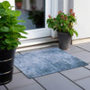 Piper Looms Chantille Modern ACN1903 Blue Machine Washable Area Rug Scatter Outdoor Lifestyle Image Feature