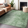 Piper Looms Chantille Modern ACN1903 Green Machine Washable Area Rug Lifestyle Image Feature
