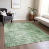 Piper Looms Chantille Modern ACN1903 Green Machine Washable Area Rug Lifestyle Image Feature