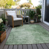 Piper Looms Chantille Modern ACN1903 Green Machine Washable Area Rug Outdoor Lifestyle Image Feature