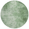 Piper Looms Chantille Modern ACN1903 Green Machine Washable Area Rug Round Main Image