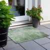 Piper Looms Chantille Modern ACN1903 Green Machine Washable Area Rug Scatter Outdoor Lifestyle Image Feature