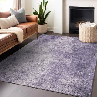 Piper Looms Chantille Modern ACN1903 Lavender Machine Washable Area Rug Lifestyle Image Feature
