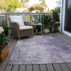 Piper Looms Chantille Modern ACN1903 Lavender Machine Washable Area Rug Outdoor Lifestyle Image Feature