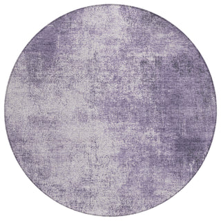 Piper Looms Chantille Modern ACN1903 Lavender Machine Washable Area Rug Round Main Image