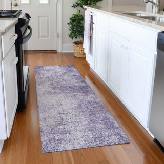 Piper Looms Chantille Modern ACN1903 Lavender Machine Washable Area Rug Runner Lifestyle Image Feature