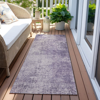 Piper Looms Chantille Modern ACN1903 Lavender Machine Washable Area Rug Runner Outdoor Lifestyle Image Feature