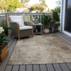 Piper Looms Chantille Modern ACN1903 Taupe Machine Washable Area Rug Outdoor Lifestyle Image Feature