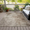 Piper Looms Chantille Modern ACN1903 Taupe Machine Washable Area Rug Outdoor Lifestyle Image Feature