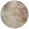 Piper Looms Chantille Modern ACN1903 Taupe Machine Washable Area Rug Round Main Image