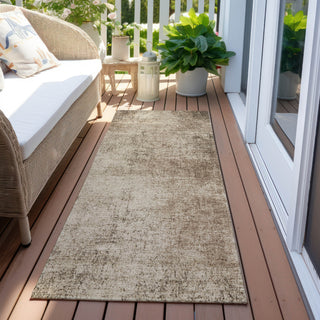 Piper Looms Chantille Modern ACN1903 Taupe Machine Washable Area Rug Runner Outdoor Lifestyle Image Feature