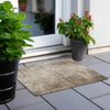 Piper Looms Chantille Modern ACN1903 Taupe Machine Washable Area Rug Scatter Outdoor Lifestyle Image Feature