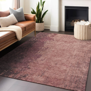 Piper Looms Chantille Modern ACN1904 Coral Machine Washable Area Rug Lifestyle Image Feature