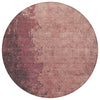 Piper Looms Chantille Modern ACN1904 Coral Machine Washable Area Rug Round Main Image