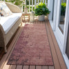 Piper Looms Chantille Modern ACN1904 Coral Machine Washable Area Rug Runner Outdoor Lifestyle Image Feature